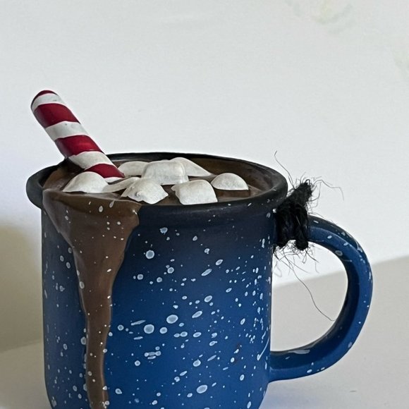 Hot chocolate, and marshmallows, Christmas tree ornament - Picture 5 of 6